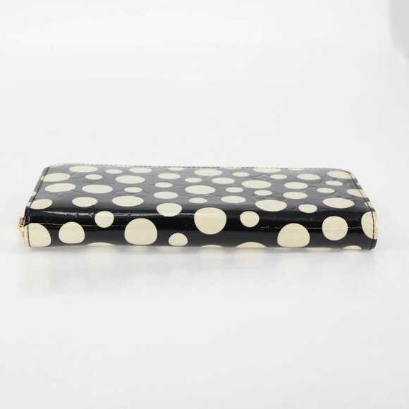 LOUIS VUITTON Vernis Yayoi Kusama Zippy Wallet White Black - Picture 5 of 16